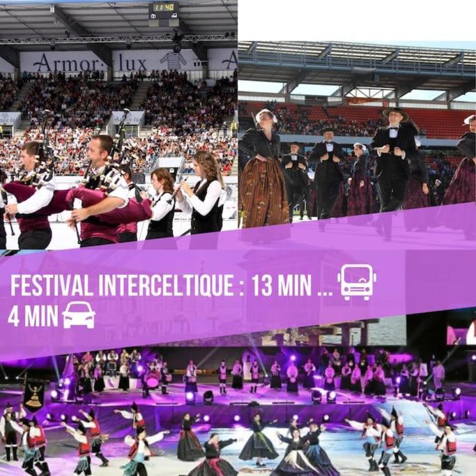 T3 Proche Centre Ville Gare Sncf Plage Avec Parkink Prive 로리앙 외부 사진