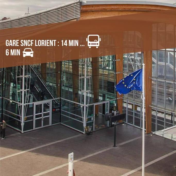 T3 Proche Centre Ville Gare Sncf Plage Avec Parkink Prive 로리앙 외부 사진